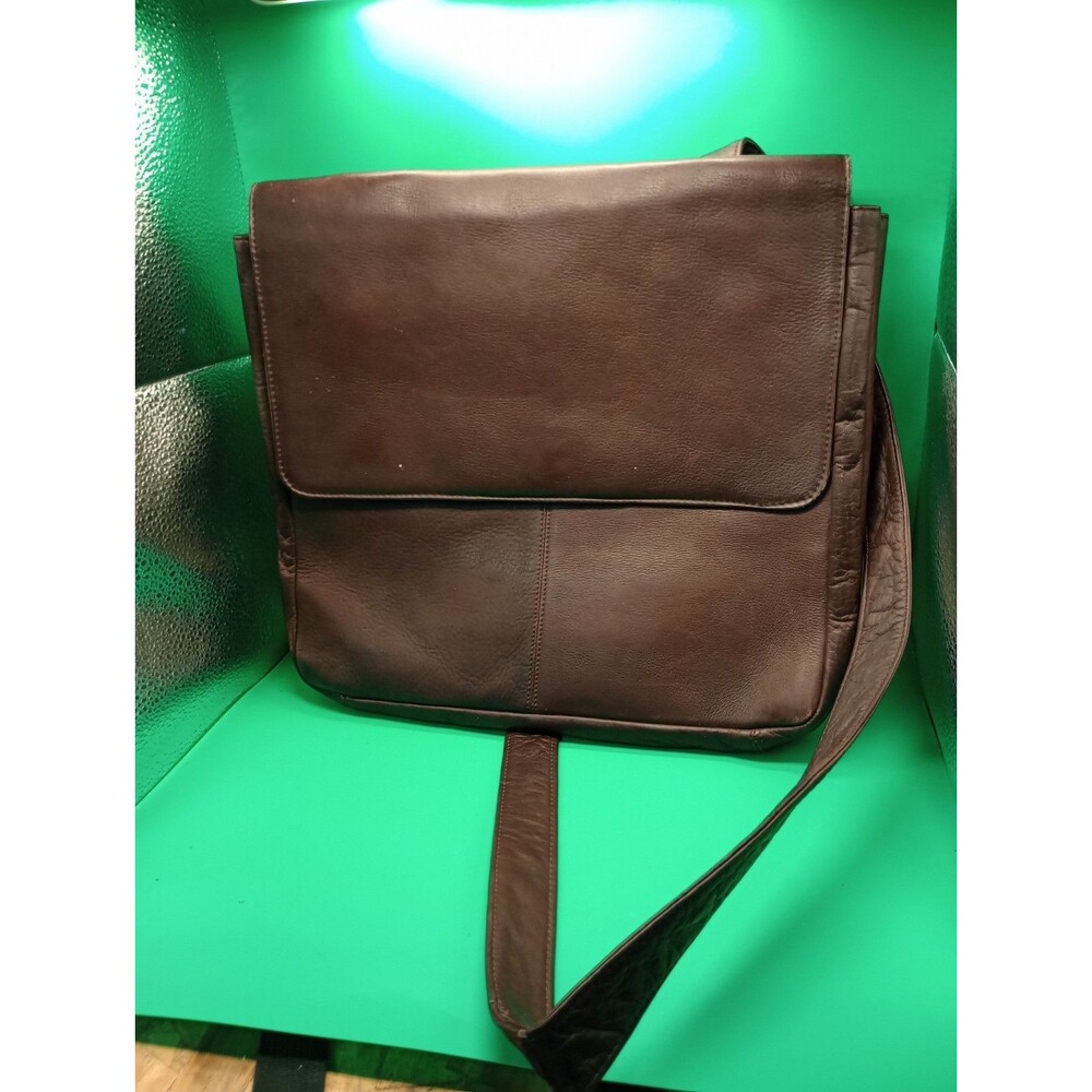 Frye 5 Brown Leather Pocket Fold Over Crossbody Handbag Purse